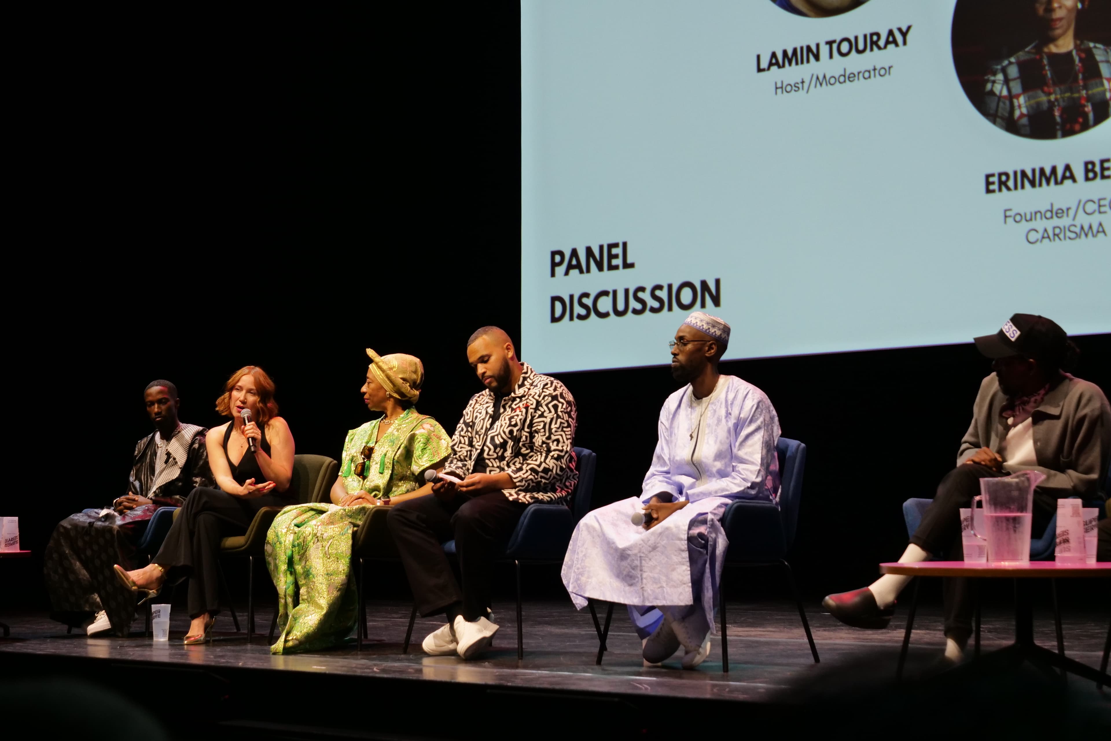 Woman speaking on panel